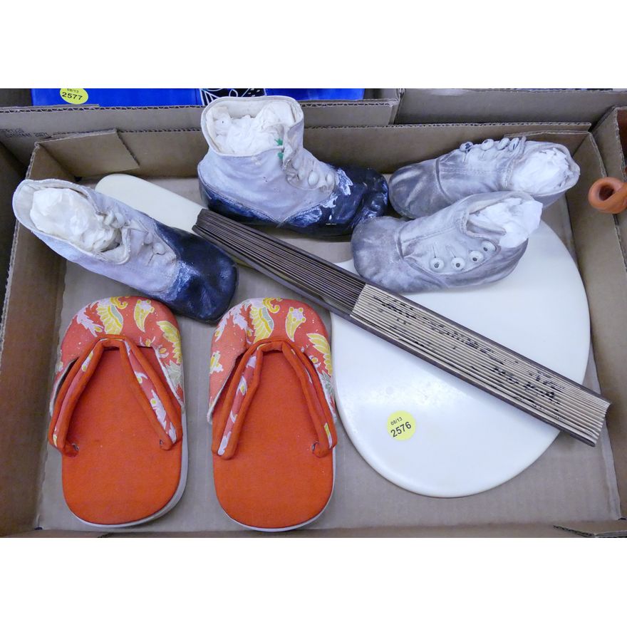 Box Old Childs Shoes Etc
