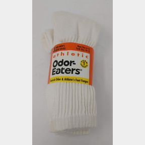 3 Pack Mens Crew Socks Odor Eaters Shoe Size 6-12