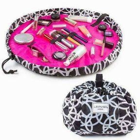 20" LAY-N-GO COSMO (20") RINGS COSMETIC MAKEUP BAG DRAWSTRING, TOILETRY ORGANIZER, TRAVEL, BIRTHDAY, BRIDESMAID'S GIFT