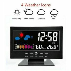 Best Trader Weather Forecast Clock LED Color Screen Calendar Temperature Best.Trader | NO CHARGER