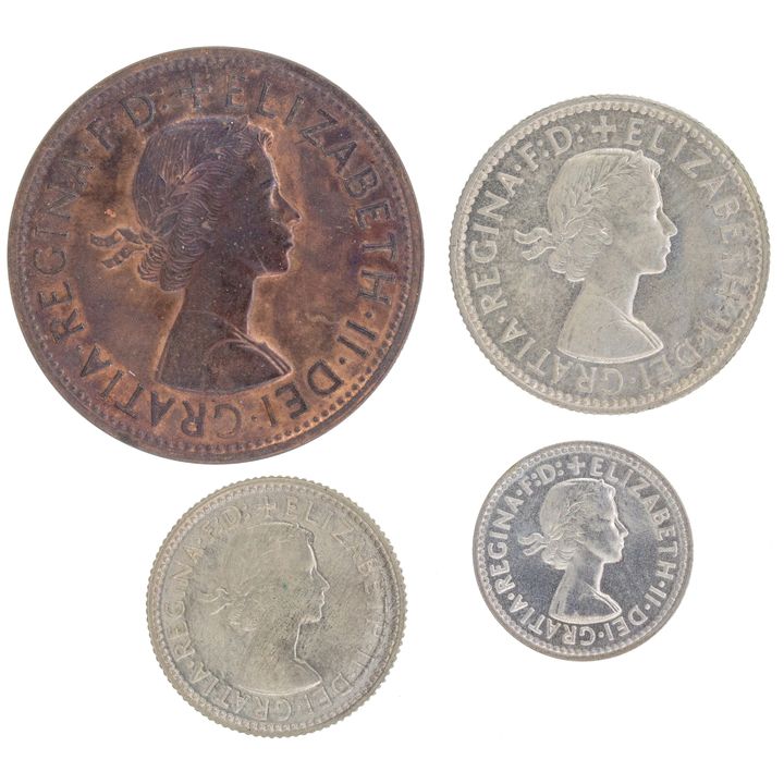 Elizabeth II, Proof Set, 1955, aFDC