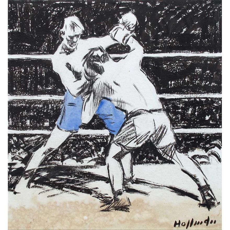 Prizefighters, Liberty Magazine by Frank Hoffman (1888-1958)