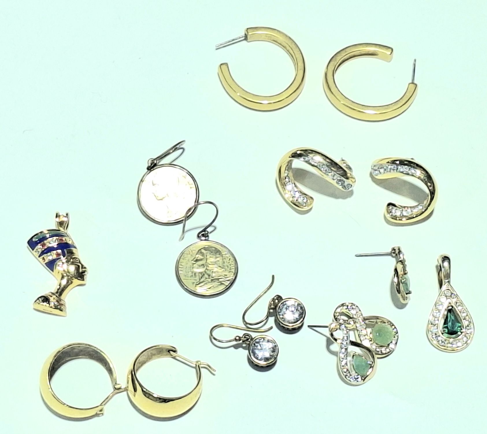Collection Of Plated Earrings