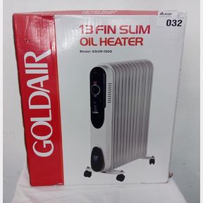 GOLDAIR GSOR-1300 13 FIN OIL HEATER - WHITE (1300W)