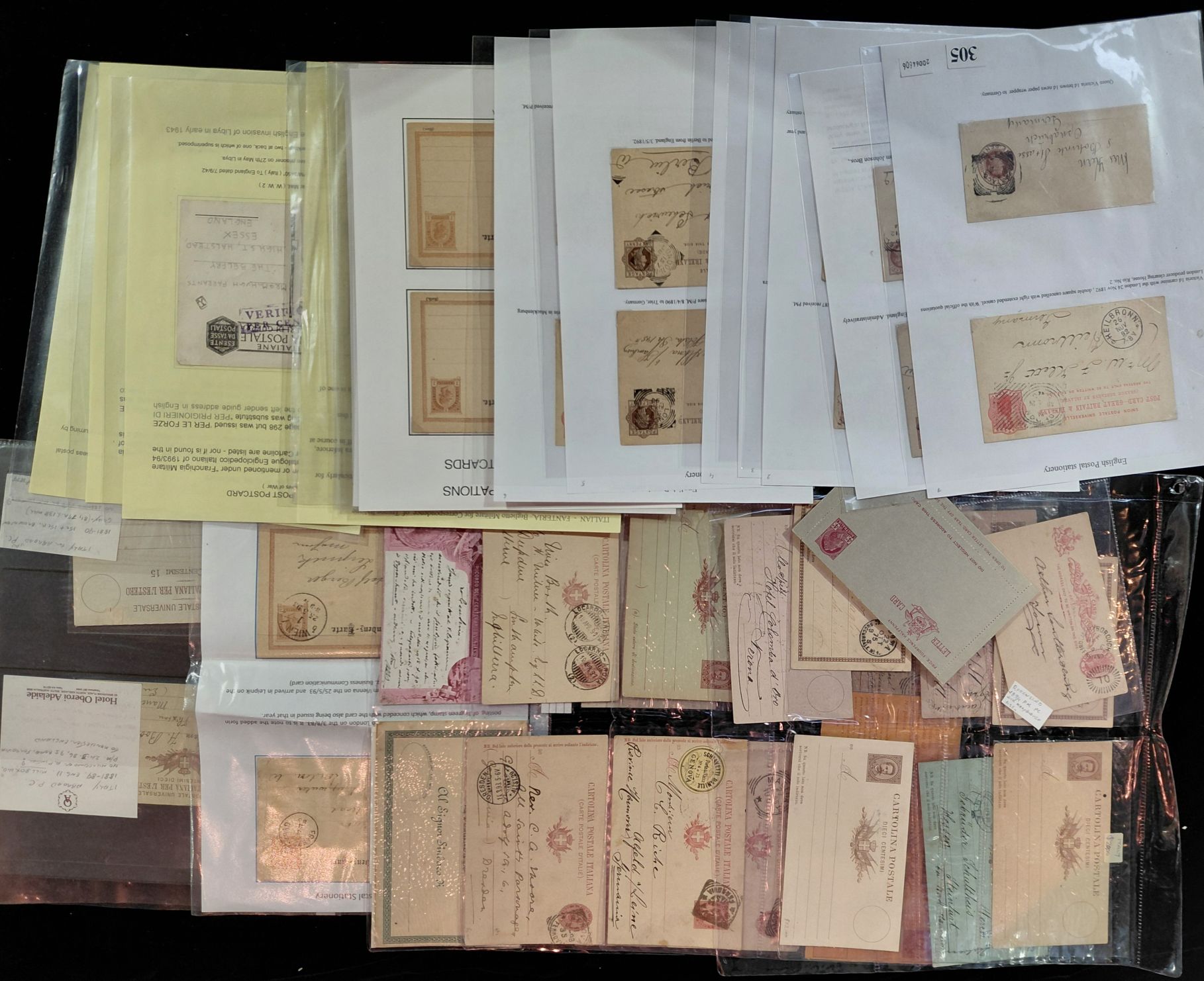 Postcards, Letter Cards And Stationary