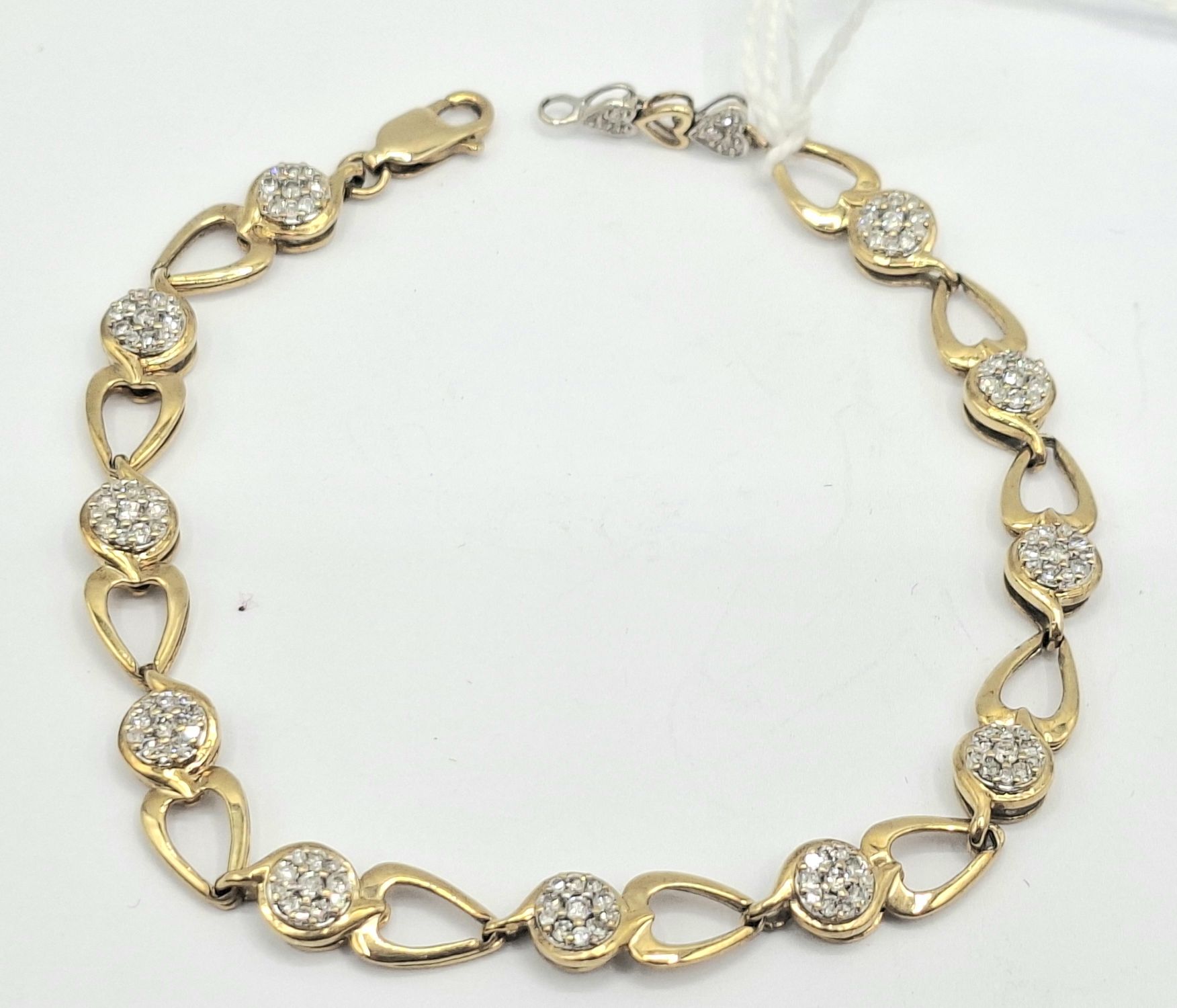 9ct Gold Diamond Bracelet