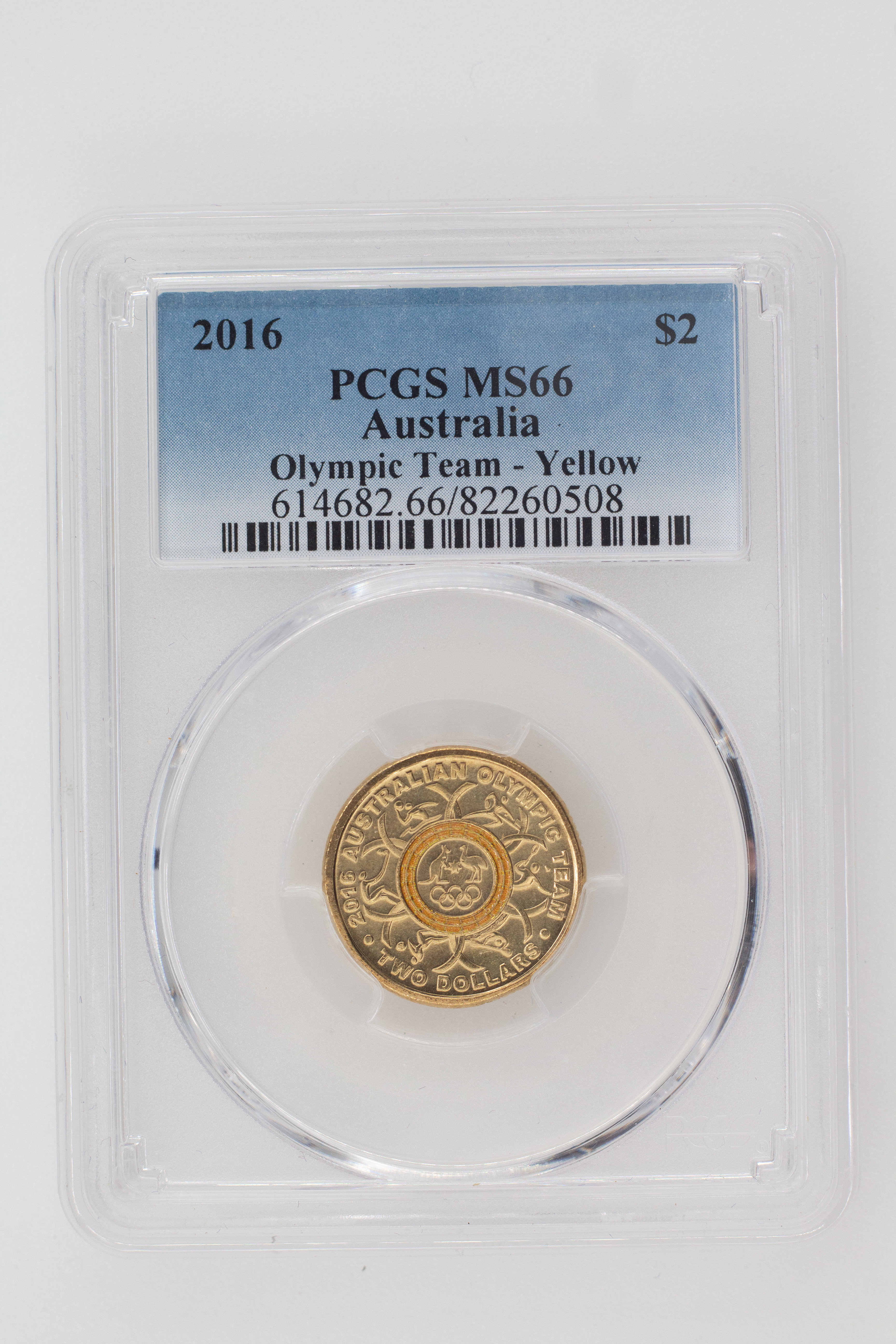 2016 Australia Two Dollar, $2 Olympic Team - Yellow PCGS - MS66 -508