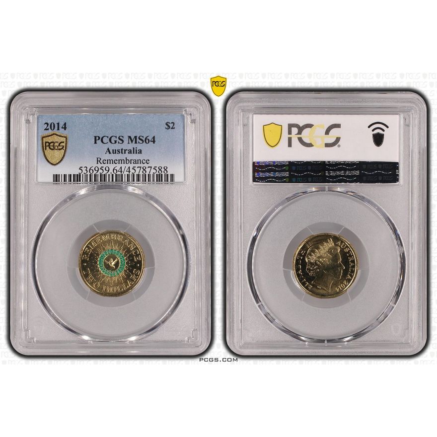 Remembrance, Two Dollar, 2014, PCGS MS 64