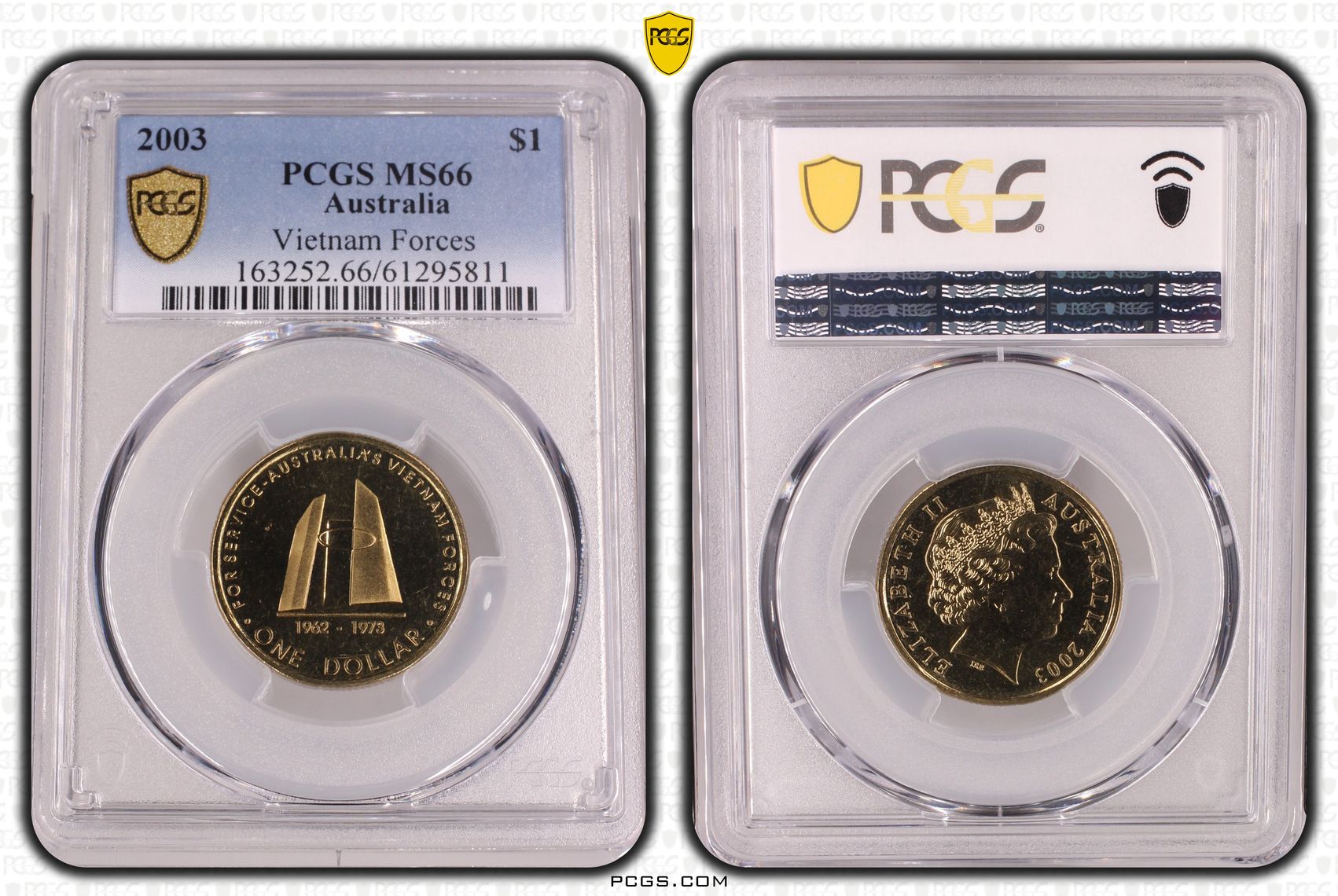 Vietnam Forces, One Dollar, 2003, PCGS MS66