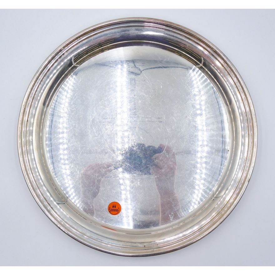 Preisner Sterling Cocktail Round Tray 13'' - 603 Grams