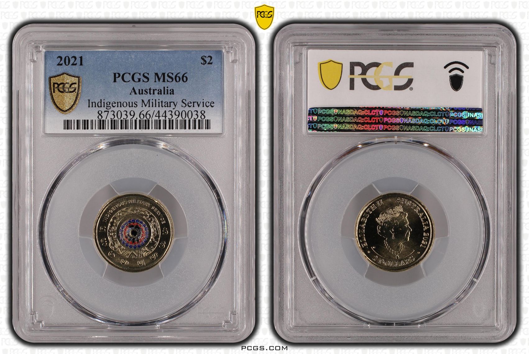Indigenous Military Service Colorized, Two Dollar, 2021, PCGS MS66