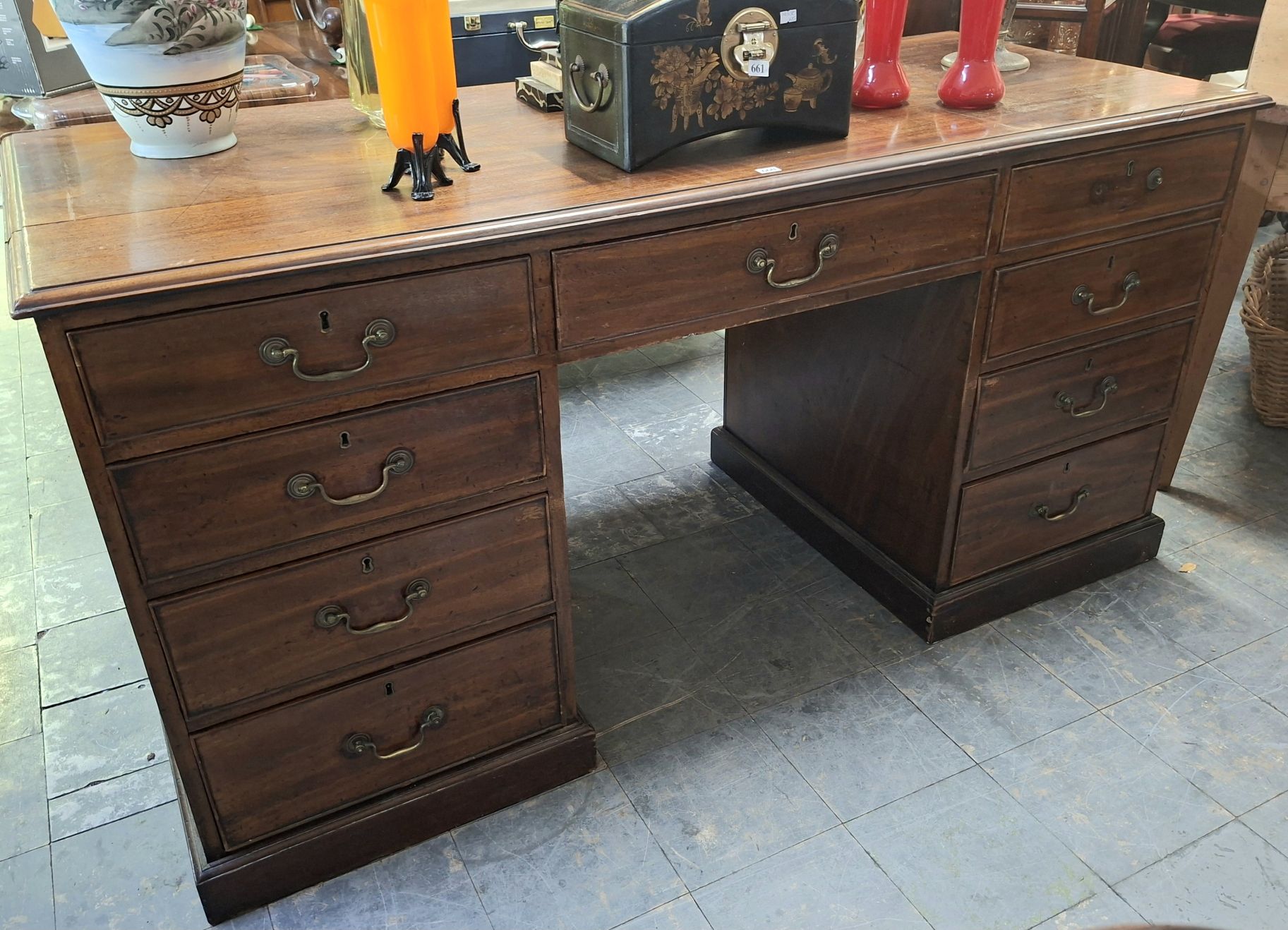 Antique Pedestal Desk