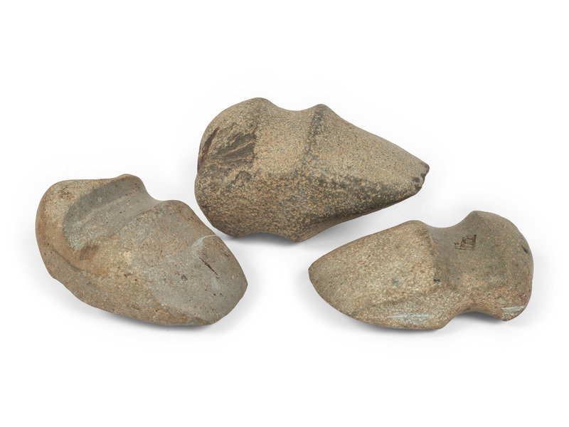 Three Granite 3/4 Groove Axes