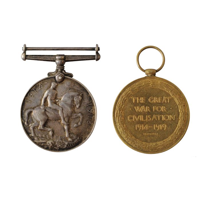 Militaria, Medals, Pair, 1914-18, EF