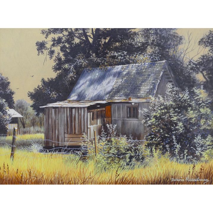 Darwin Musselman ''House in the Shadows'' Oil