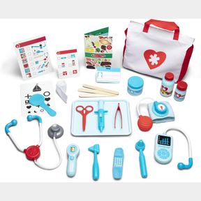 MELISSA & DOUG GET WELL DOCTOR S KIT PLAY SET 25 TOY PIECES - DOCTOR ROLE PLAY SET, DOCTOR KIT FOR TODDLERS AND KIDS AGES 3+