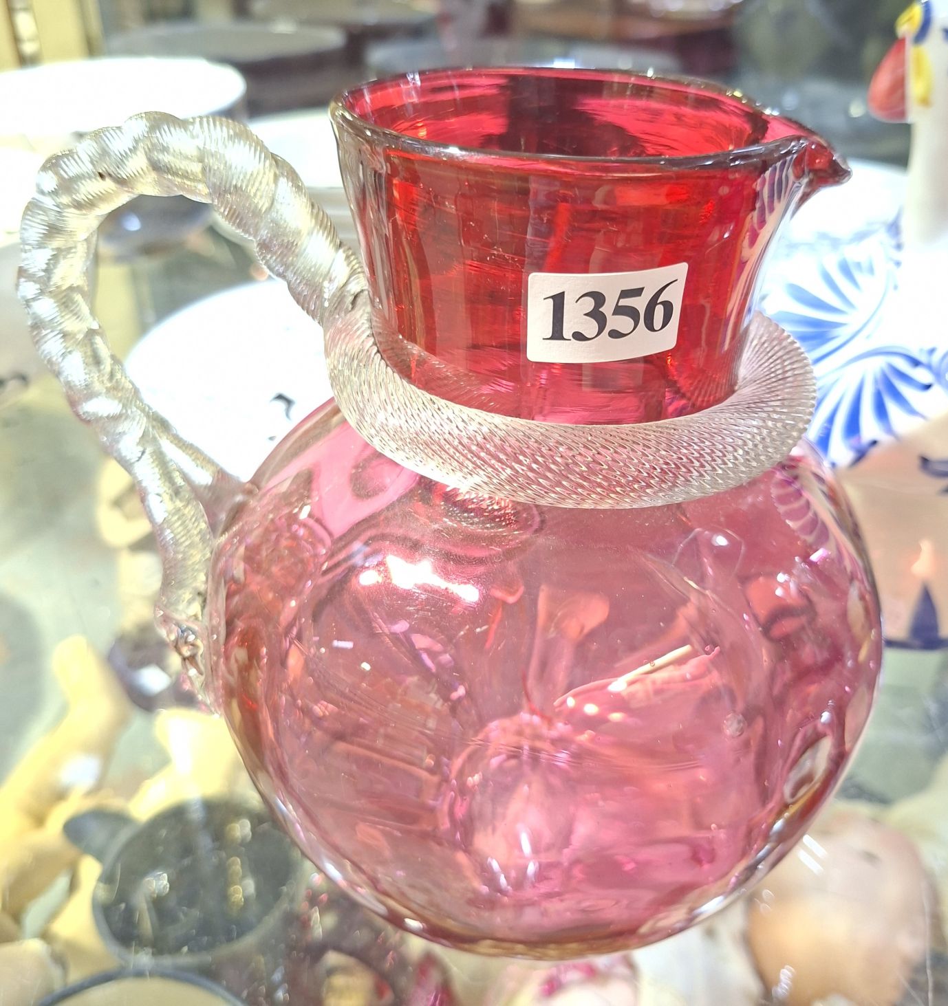 Cranberry Glass Jug