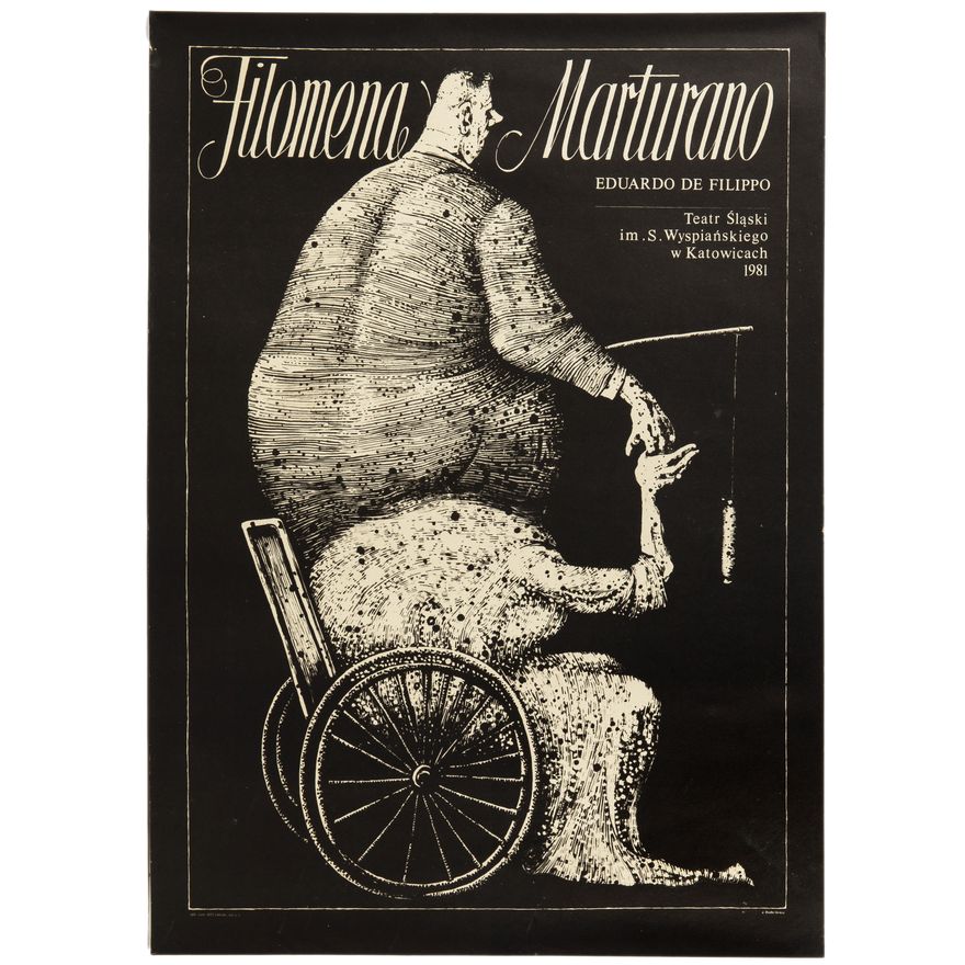 Jerzy Duda-Gracz | Plakat do przestawienia teatralnego Filomena Marturano, 1981 r.