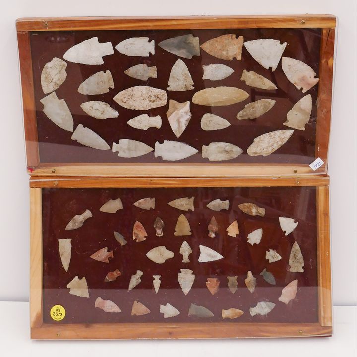 2pc Native Arrowhead Frame Displays- 8x15''