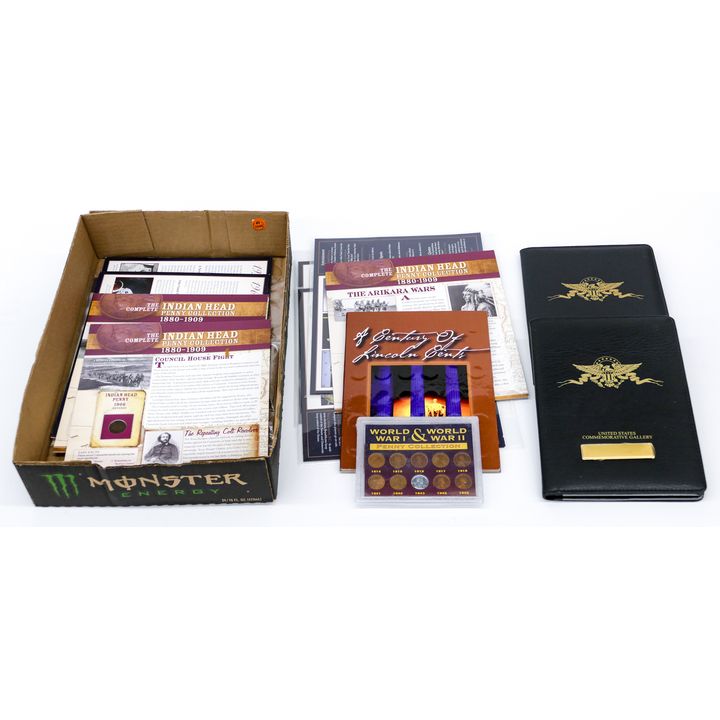 Box US Penny Commemorative Coin Sets etc.
