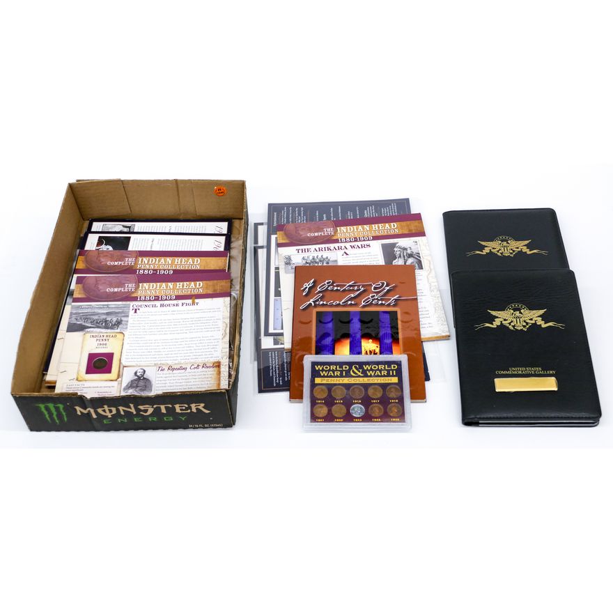 Box US Penny Commemorative Coin Sets etc.