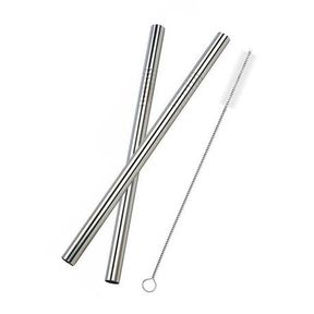 Reusable Stainless Steel Silver Drinking Straws |