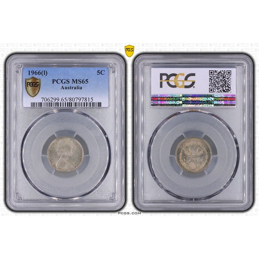 Five Cent, 1966(L), PCGS MS 65