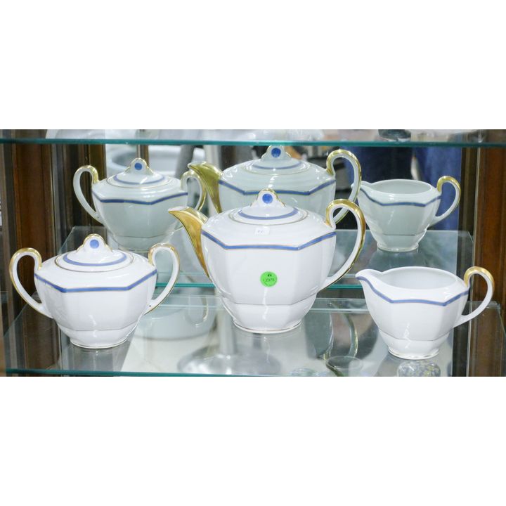 3pc Deco EG Charmant France Porcelain Teaset 4'' to 7''