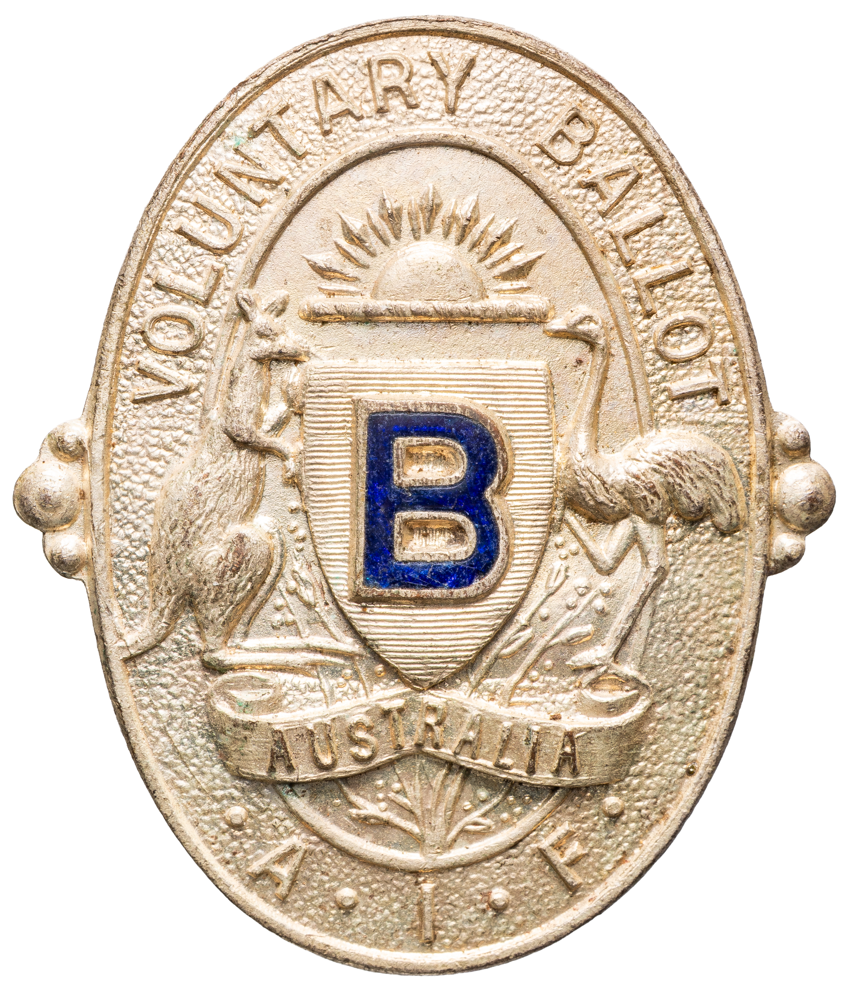 Voluntary Ballot, Australia, AIF - Badge, 1918, aUNC