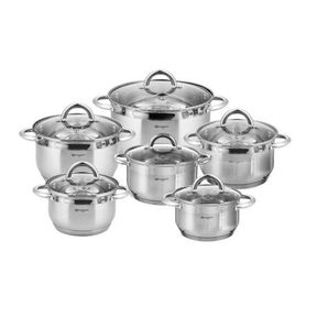 Stainless Steel 12 Piece Pot Set Edel Hoff Stainless Steel Pots | 5.5 LITER POT DENTED