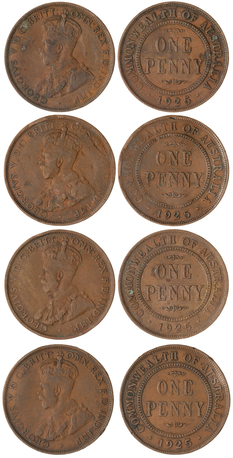 George V, Penny, 1925, VG - Fine