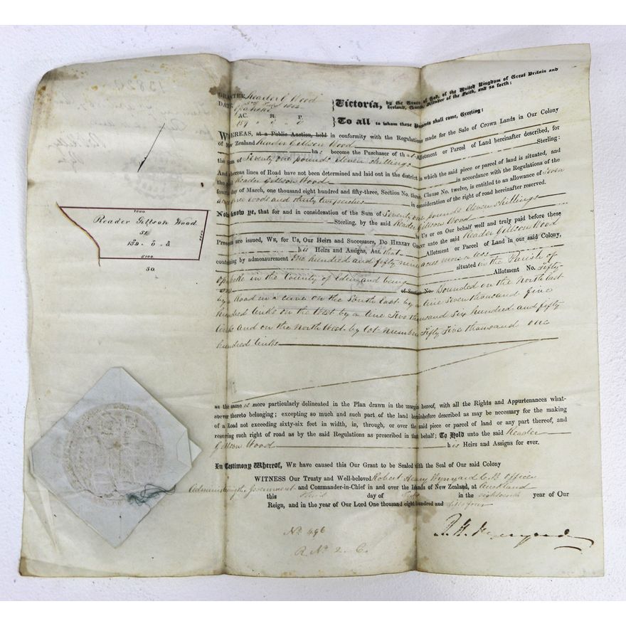 LAND DEED - OPAHEKE - In the County of Eden.