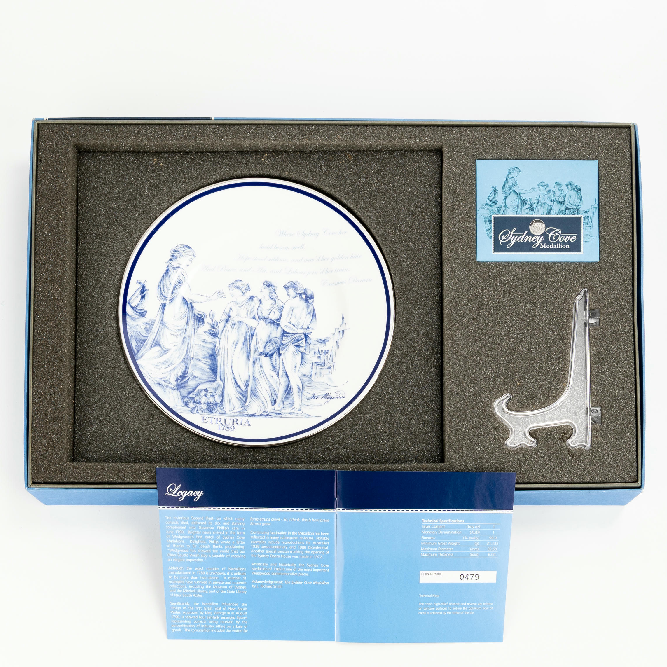 Elizabeth II, Perth Mint - Sydney Cove Medallion & Plate, One Dollar, 2010, FDC