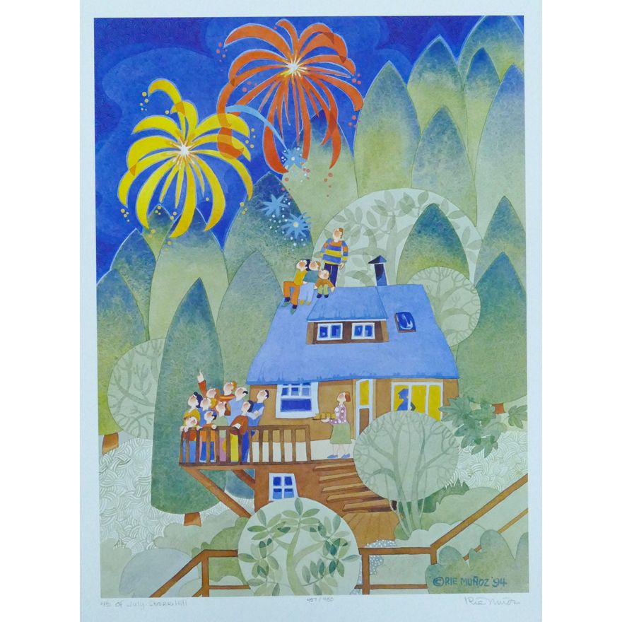 Rie Munoz ''4th of July, Starr Hill'' 1994 Signed