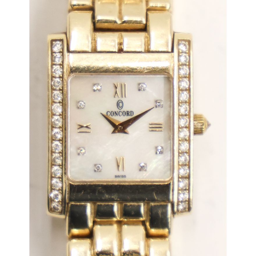 Ladies 14k Concord La Tour Diamond Wrist Watch