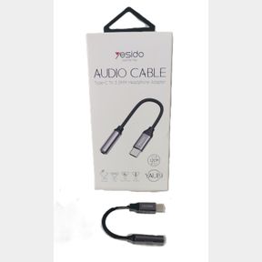 Aux Adapter Cable -YAU19 - For Type-C devices (not tested)