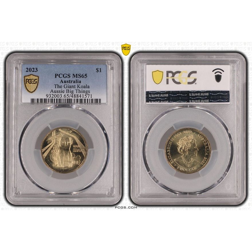 The Giant Koala Aussie Big Things, One Dollar, 2023, PCGS MS65