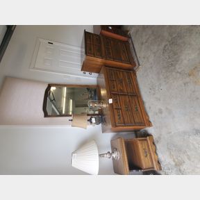 3 pc bdrm set, Dresser, Chest of drawers, end table