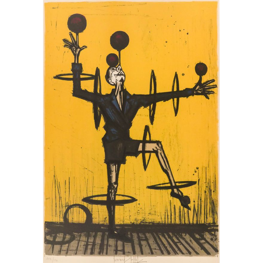 Bernard Buffet ''Le Jongleur'' 1968 Signed Lithograph