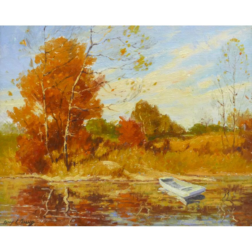 Percy Manser ''Autumn, Columbia River Lowlands'' 1930's Oil