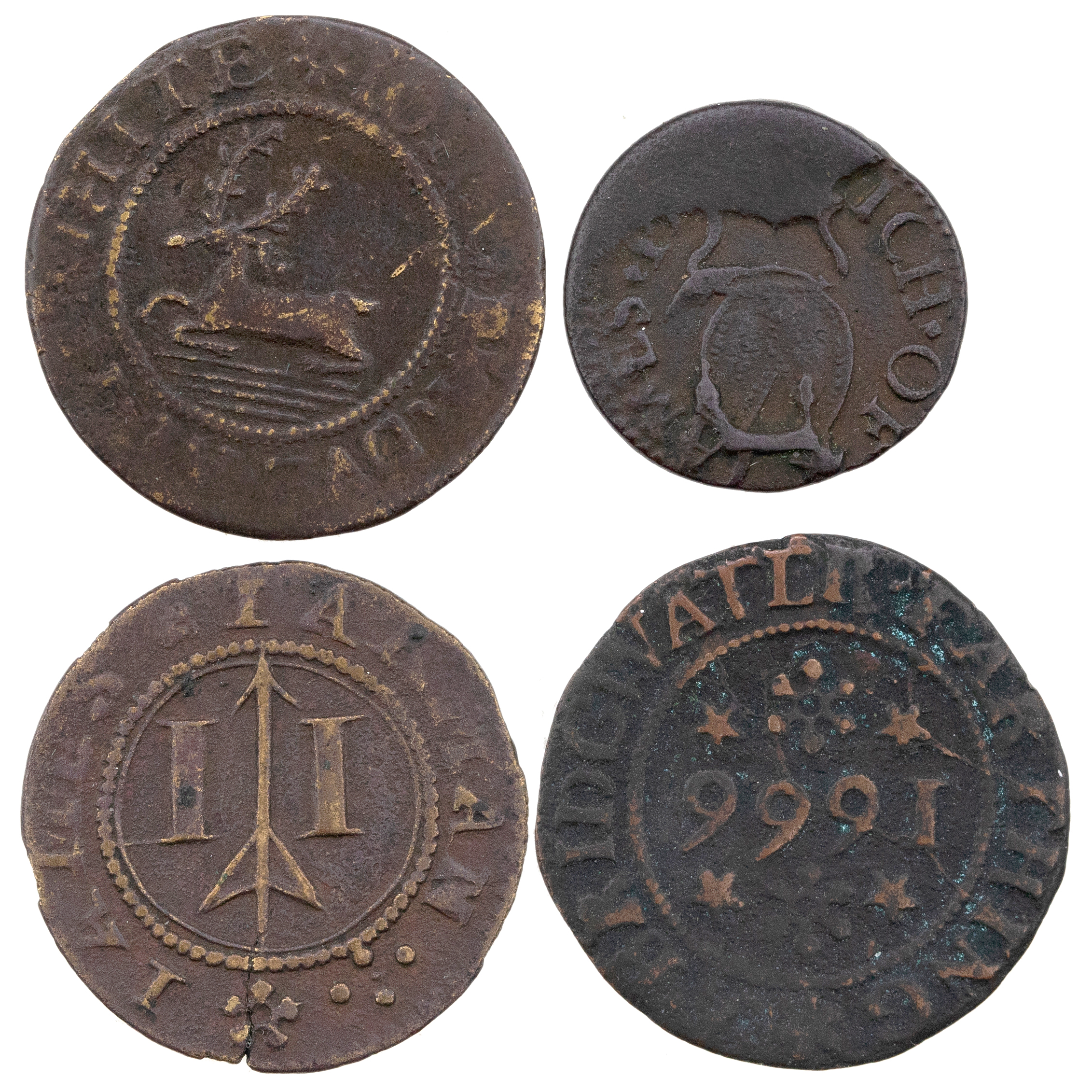 Great Britain, Hertfordshire, Witham, Farthing, c.1660, VF