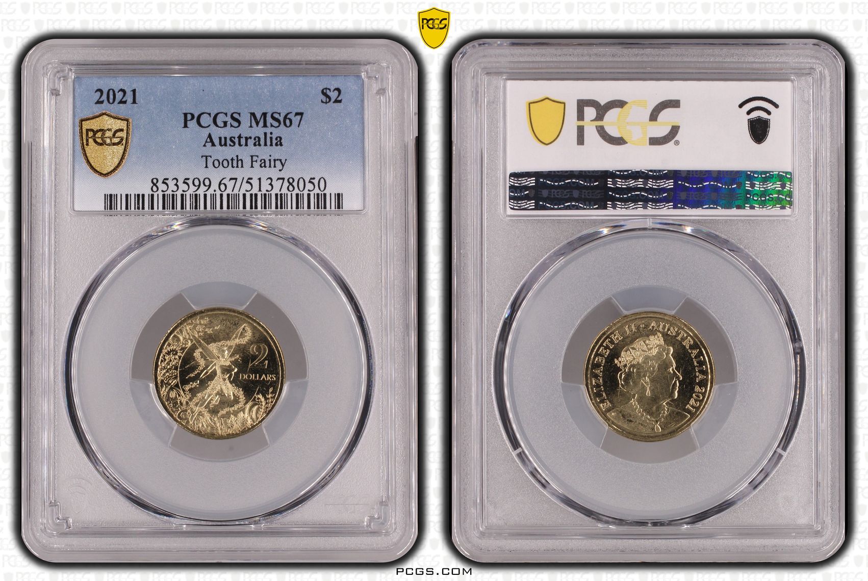 Tooth Fairy, Two Dollar, 2021, PCGS MS67