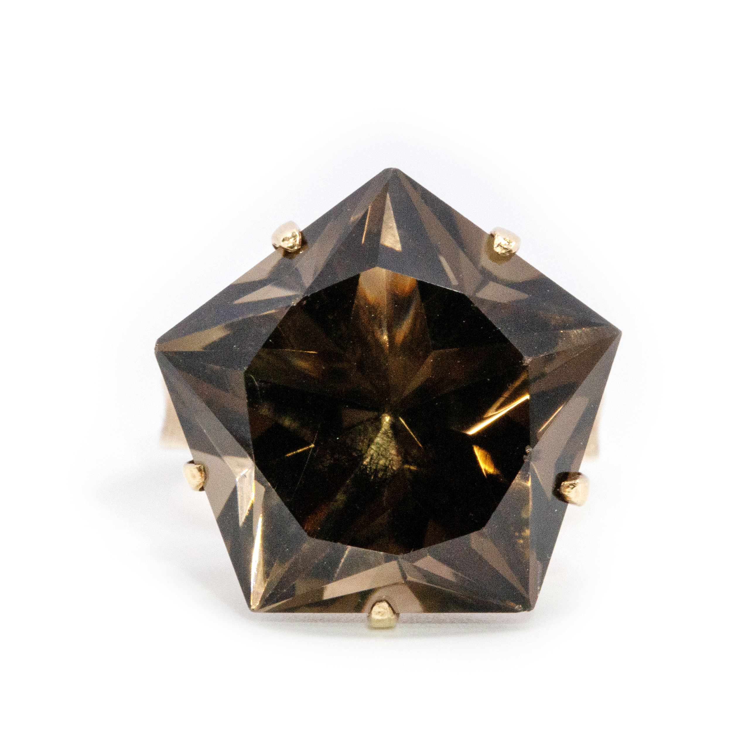 Smokey Quartz Ring 9ct Gold