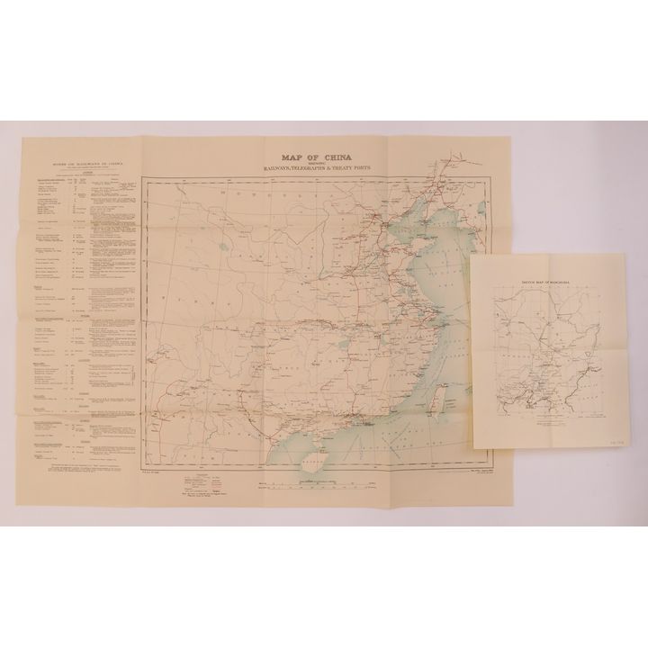 2pc War Office Maps of China. 1910 & 1911