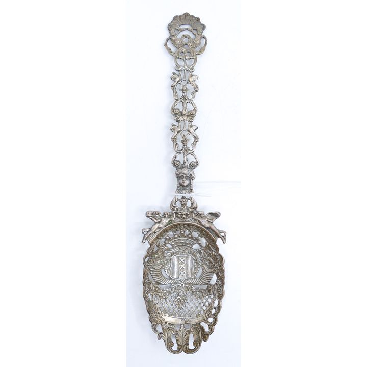 Ornate Coppini Italian 800 Silver Peirced Long Soon 11'' - 114 Grams