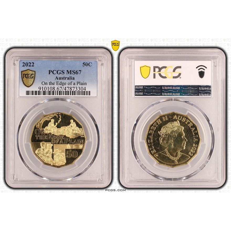 On the Edge of a Plain, Fifty Cent, 2022, PCGS MS 67