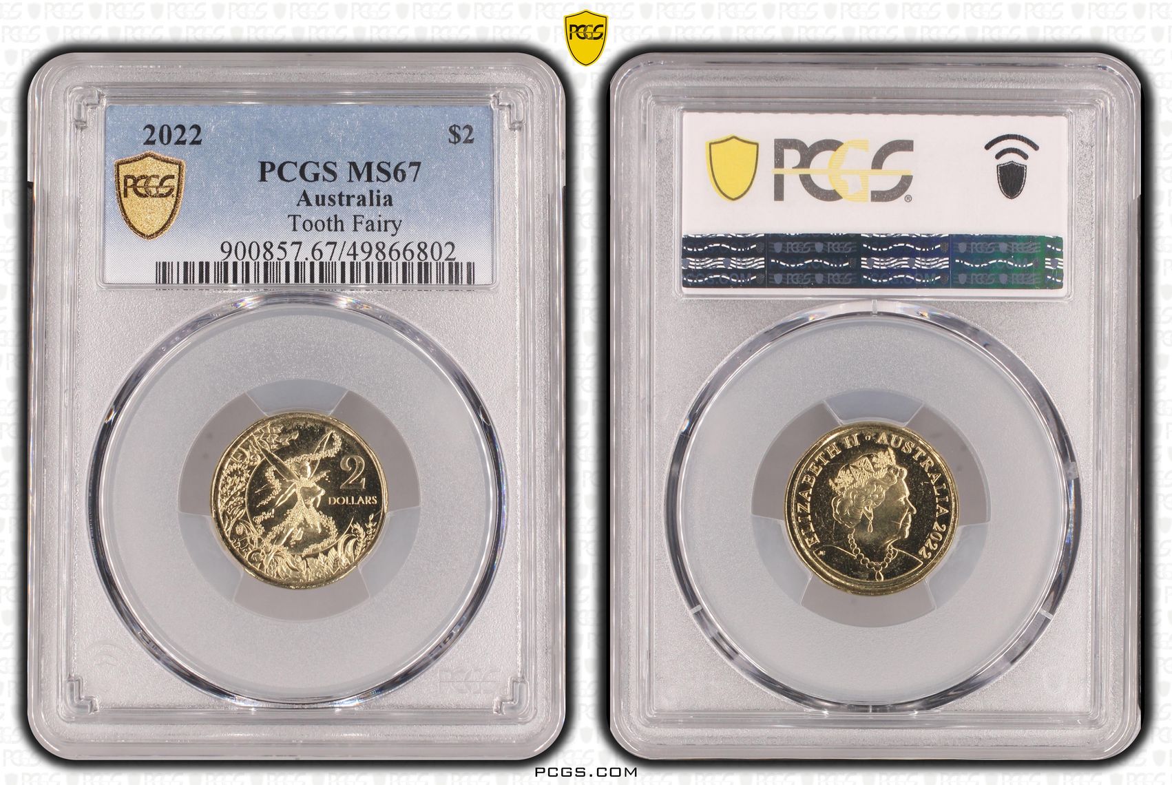 Tooth Fairy, Two Dollar, 2022, PCGS MS67