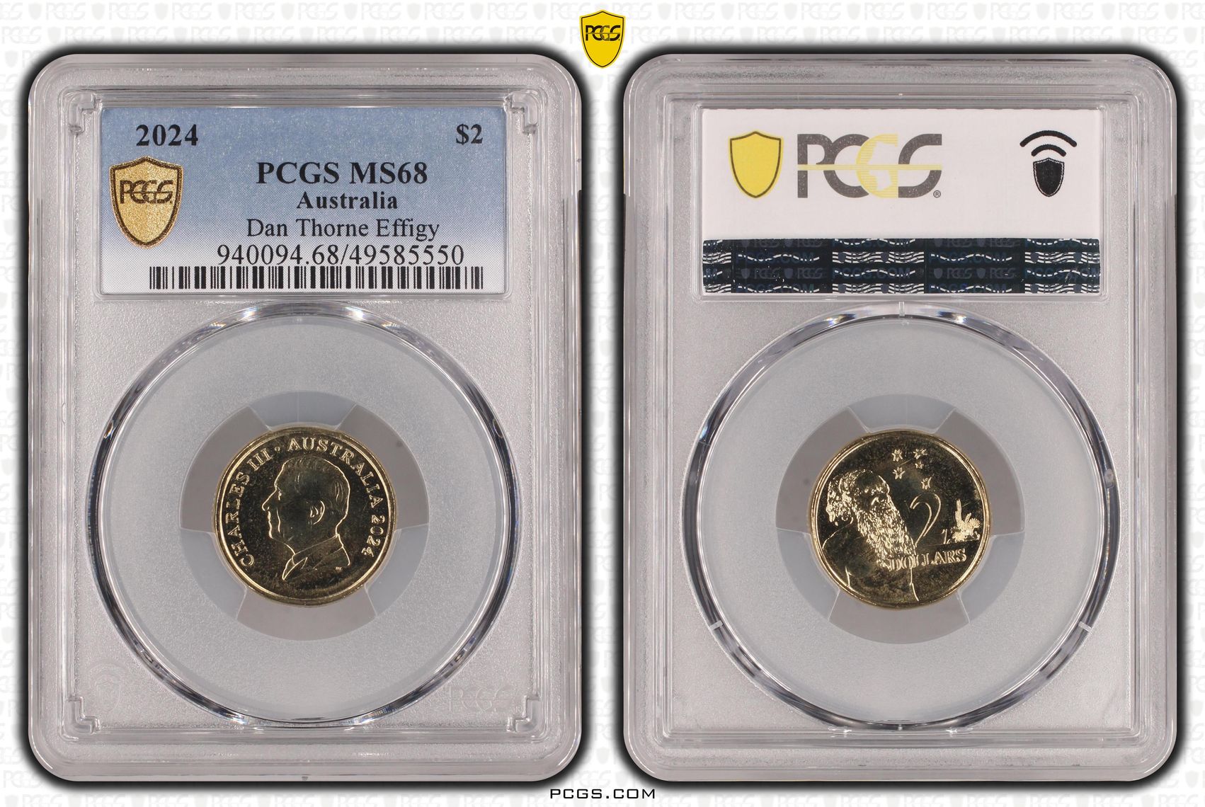 Charles III, Dan Thorne Effigy , Two Dollar, 2024, PCGS MS68