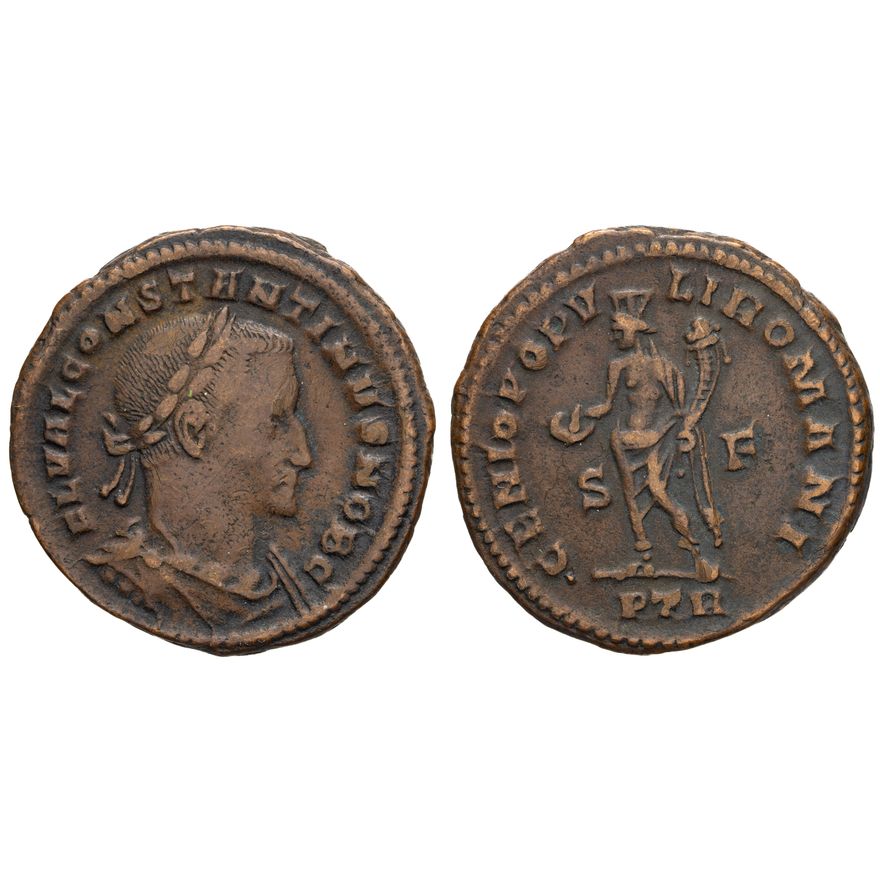 Roman Empire, Constantine I, Follis,  aVF - VF