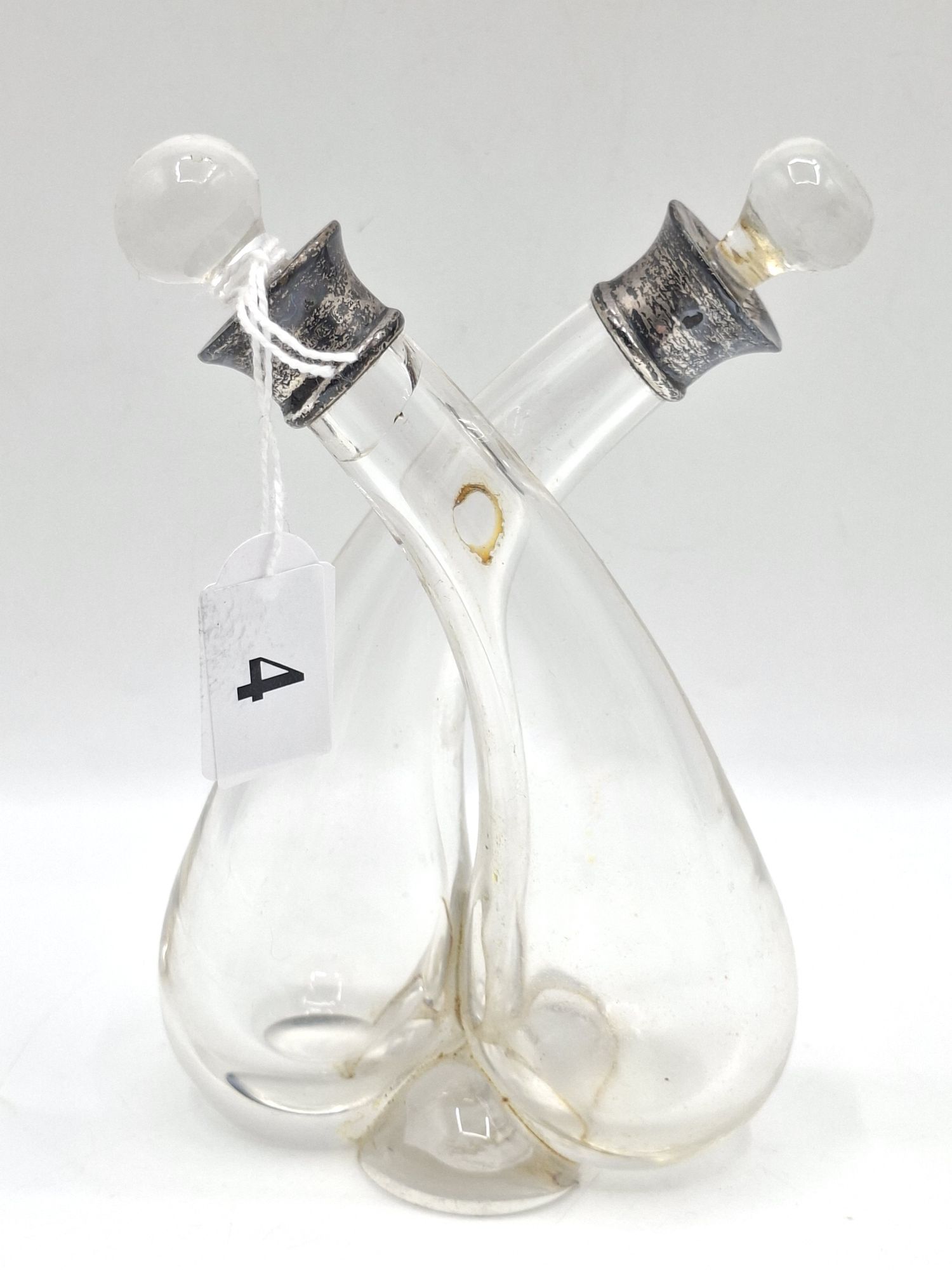 A Small Silver Mounted Dispenser